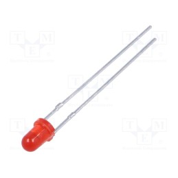 1 pcs x FORYARD - FYL-3014SRD1A - LED, 3mm, red, 80mcd, 40°, Front: convex, 1.7÷2.5V, No.of term: 2