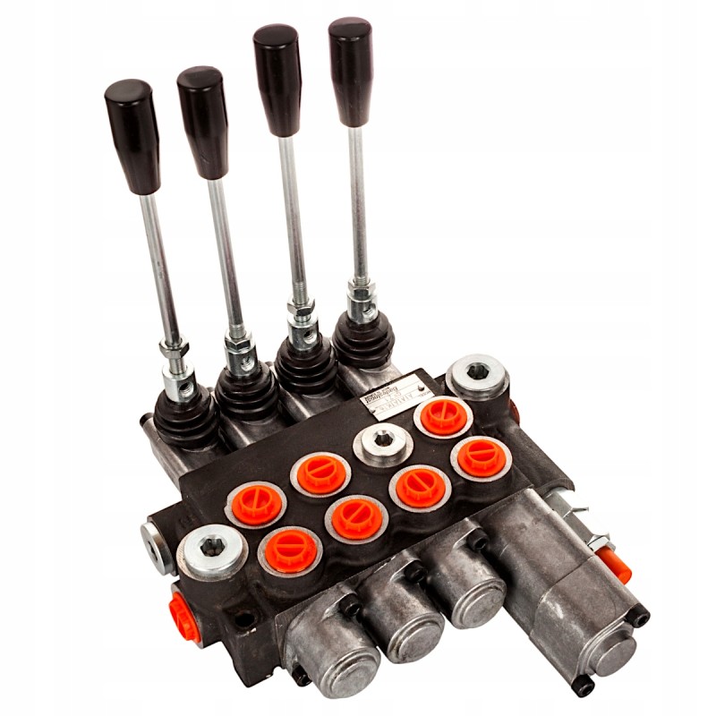 Hydraulic distributor 40l, 4 sections, 1p 1j 2d