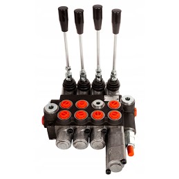 Hydraulic distributor 40l, 4 sections, 1p 1j 2d
