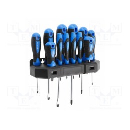 1 set x Hu00d6GERT TECHNIK - HT1S097 - Kit: screwdrivers, Phillips,slot, Features: magnetic, 12pcs.