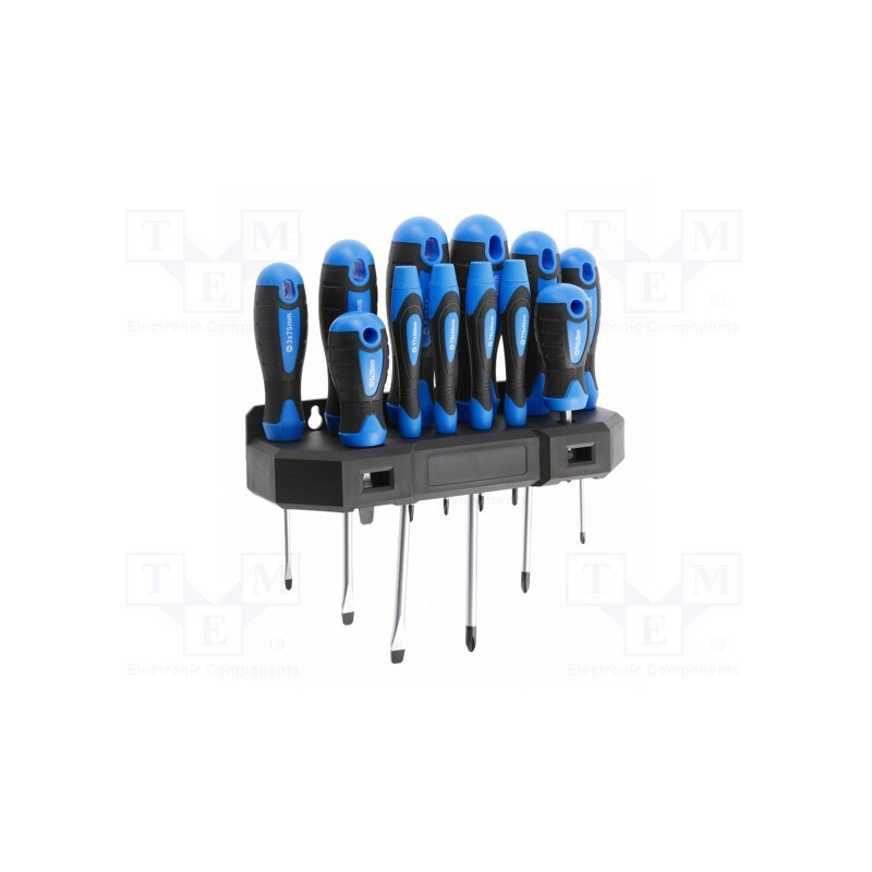 1 set x Hu00d6GERT TECHNIK - HT1S097 - Kit: screwdrivers, Phillips,slot, Features: magnetic, 12pcs.