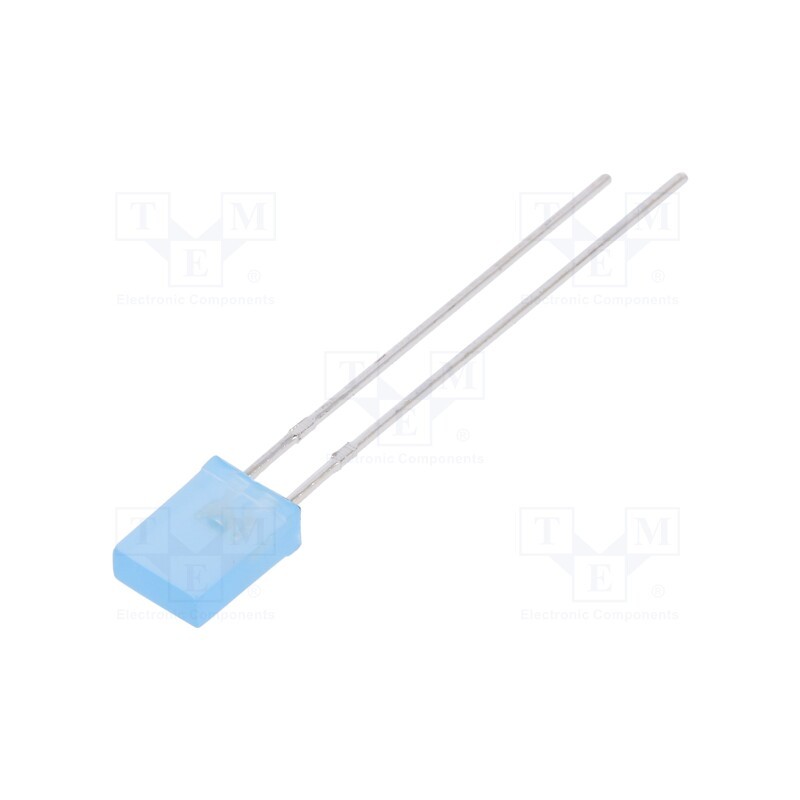 1 pcs x LUCKYLIGHT - LL-254BD1G-B4-2B - LED, rectangular, 5x2x7.05mm, blue, 160÷270mcd, 130°, Front: flat