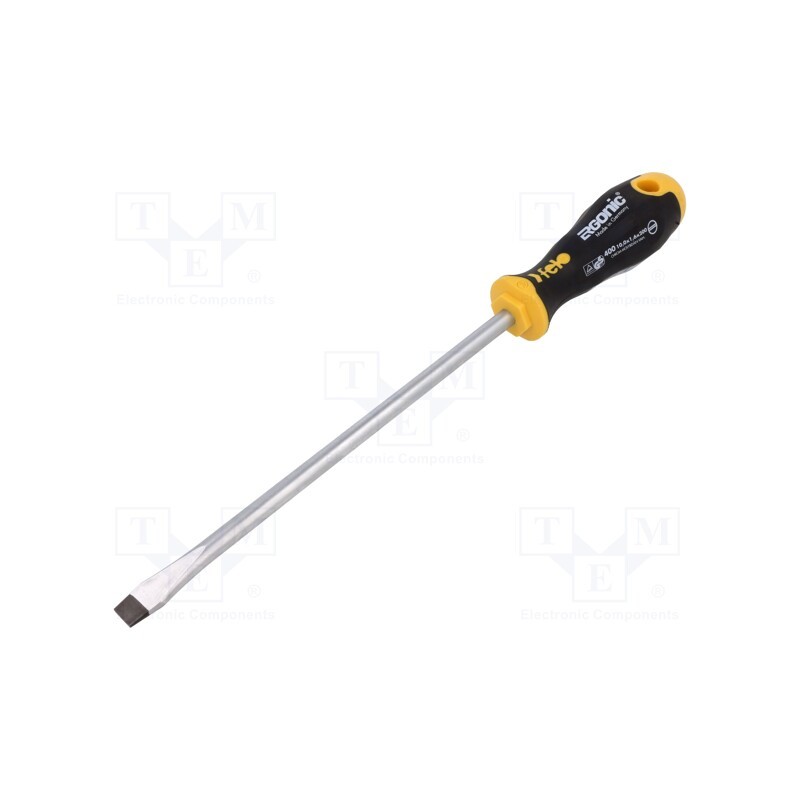 1 pcs x FELO - 400 107 10 - Screwdriver, slot, 10,0x1,6mm, ERGONIC®