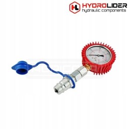 Pressure gauge with 63mm euro plug, 160bar hydrolider