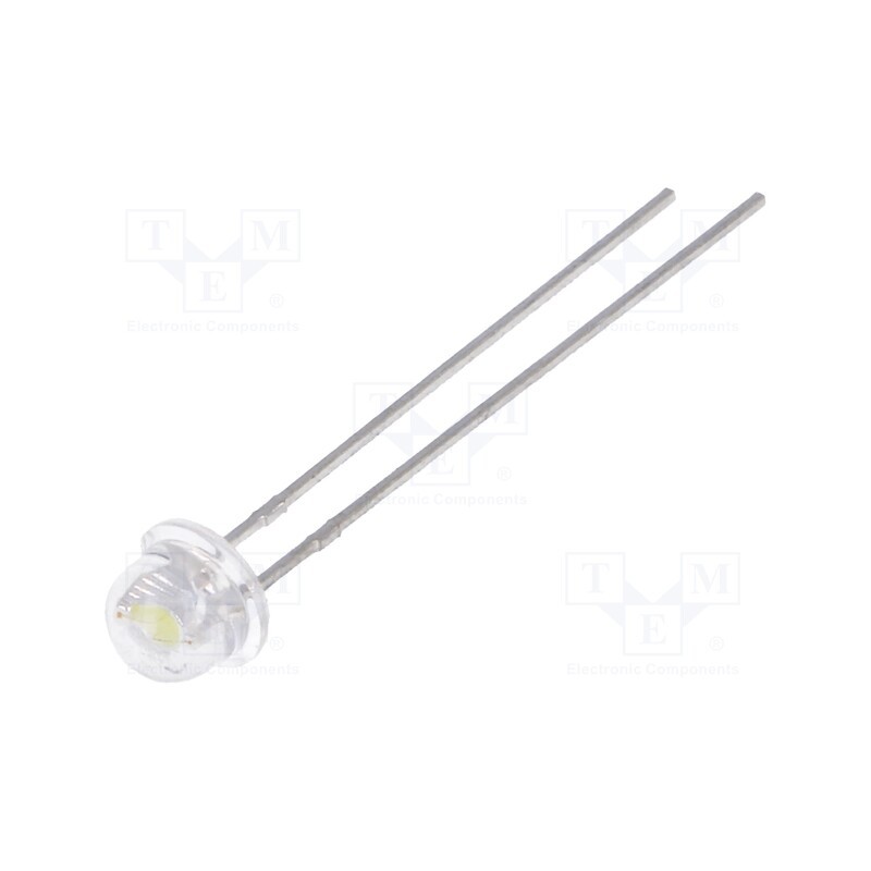 1 pcs x LUCKYLIGHT - LL-484WC1F-W2-3P - LED, 4.8mm, white cold, 1300÷2200mcd, 90°, Front: convex, 2.6÷3.6V