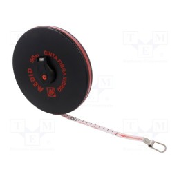 1 pcs x MEDID - 121050D - Measuring tape, L: 50m, Width: 15mm, Enclos.mat: ABS, measure