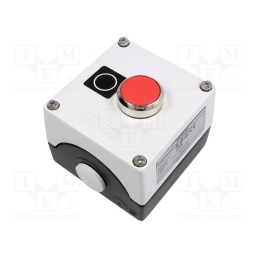 1 pcs x SIEMENS - 3SU1851-0AC00-2AB1 - Control station, 3SU1.5, No.of butt: 1, flat, IP67, metal, NC