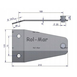 Knife holder for Krone PZ 0243 rotary mower