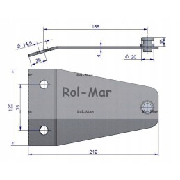 Knife holder for Krone PZ 0243 rotary mower