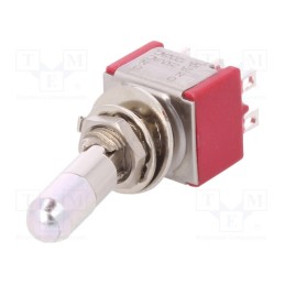 1 pcs x C&K - 7201K2ZQE - Switch: toggle, Pos: 2, DPDT, ON-ON, 2A/250VAC, 5A/28VDC, -30÷85°C