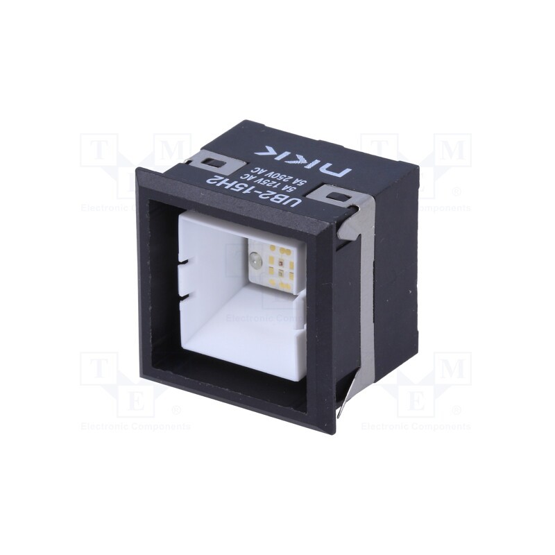 1 pcs x NKK SWITCHES - UB215KKW016CF - Switch: push-button, Pos: 2, SPDT, 5A/125VAC, ON-(ON), 200MΩ, UB2