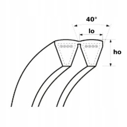 Belt for combine harvester 4b bp h 3940 bi 51104173940 bison