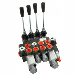 Hydraulic distributor 40l, 4 sections, 2p, 1d, 1j