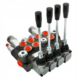 Hydraulic distributor 40l, 4 sections, 2p, 1d, 1j