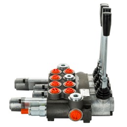 Hydraulic distributor 40l, 4 sections, 2p, 1d, 1j