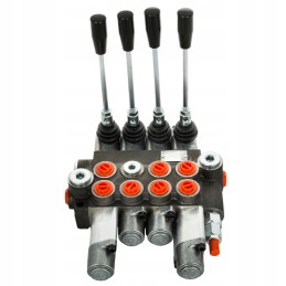 Hydraulic distributor 40l, 4 sections, 2p, 1d, 1j