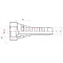 Dkj cuff dn10 1 2sn unf7 8 14 x10 hydrolider
