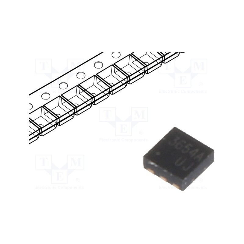 1 pcs x SEMTECH - RCLAMP3654PATCT - Diode: diode arrays, 8V, 3A, 100W, bidirectional, SLP1616P6, Ch: 3
