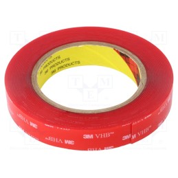 1 rol x 3M - 3M 4910 19MM 5.5M - Tape: fixing, W: 19mm, L: 5.5m, Thk: 1000um, acrylic, transparent