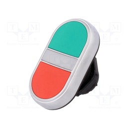 1 pcs x LOVATO ELECTRIC - LPCBL7113 - Switch: double, 22mm, Stabl.pos: 1, green/red, IP66, flat, Pos: 2