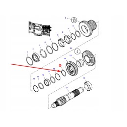 4302872m1 gearbox shaft securing ring