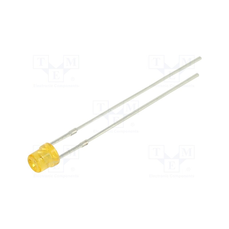 1 pcs x OPTOSUPPLY - OSO5JA3P83A - LED, 3mm, orange, 220÷330mcd, 80°, Front: recessed, 1.8÷2.6V, 78mW