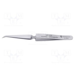 1 pcs x BERNSTEIN - 5-858 - Tweezers, 125mm, Blades: curved, Blade tip shape: sharp, universal