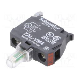 1 pcs x SCHNEIDER ELECTRIC - ZALVM4 - Illuminating unit, 22mm, Harmony XB4, -25÷70°C, Illumin: LED, red