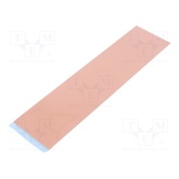 1 pcs x - SP_6.0 CZERWONA 6W/MK 50X200X1 - Tape: heat transfer, W: 50mm, L: 200mm, Thk: 1000um, 6W/mK, silicone