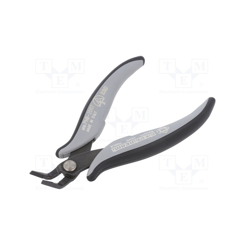 1 pcs x PIERGIACOMI - PNB 2007 D - Pliers, curved,gripping surfaces are laterally grooved, ESD