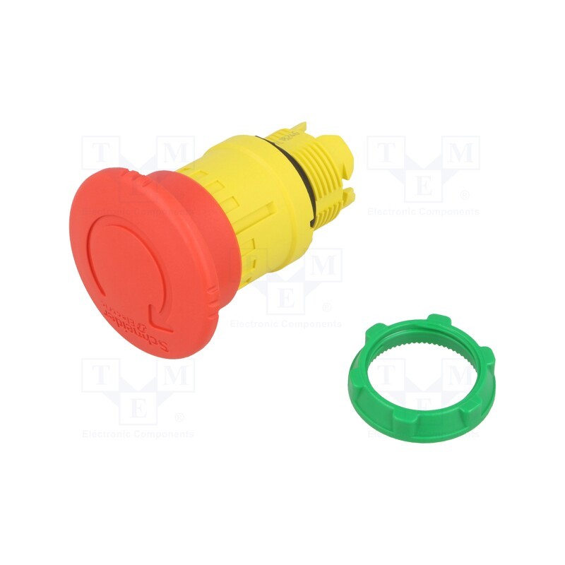 1 pcs x SCHNEIDER ELECTRIC - ZB5AS844TQ - Switch: emergency stop, 22mm, Stabl.pos: 2, red, none, IP66, Pos: 2