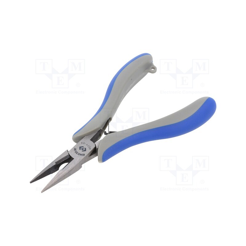 1 pcs x KING TONY - 6377-55 - Pliers, miniature,half-rounded nose, 138mm