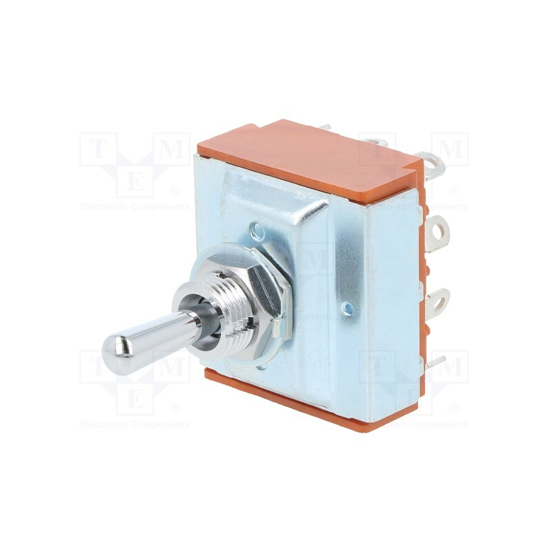 1 pcs x NKK SWITCHES - S43 - Switch: toggle, Pos: 3, 4PDT, ON-OFF-ON, 20A/125VAC, -10÷70°C, S