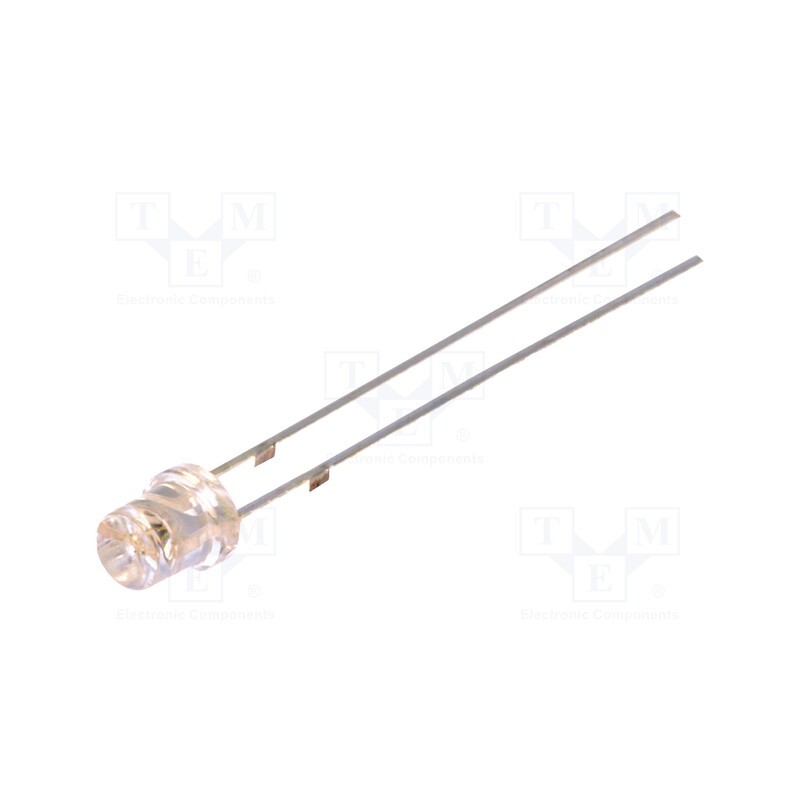 1 pcs x OPTOSUPPLY - OSR5RU33C1A - LED, 3mm, red, 150÷220mcd, 120°, Front: recessed, 1.8÷2.6V