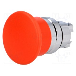 1 pcs x SCHNEIDER ELECTRIC - ZB4BC4 - Switch: push-button, 22mm, Stabl.pos: 1, red, none, IP66, mushroom