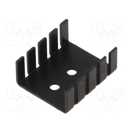 1 pcs x Wakefield Thermal - 290-2AB - Heatsink: extruded, U, TO202,TO218,TO220, black, L: 30mm, W: 25.4mm