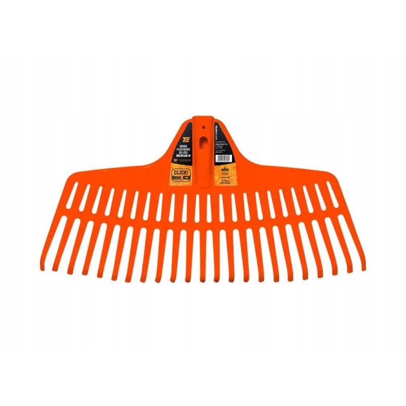 Plastic leaf rake, size m, cl mounting