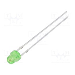 1 pcs x OPTOSUPPLY - OSG8HA3VA3A - LED, 3mm, yellow green, 68÷100mcd, 100°, Front: convex, 2.1÷2.6V
