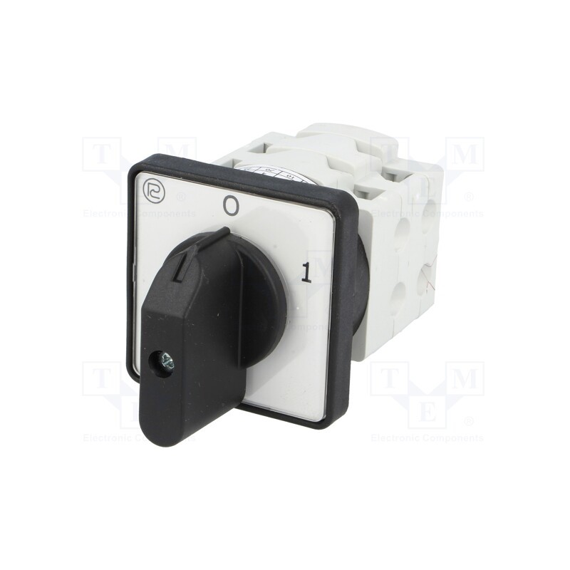 1 pcs x PROMET - S10JD1103A6 - Switch: cam switch, Stabl.pos: 2, 10A, 0-1, for building in, 3.5kW