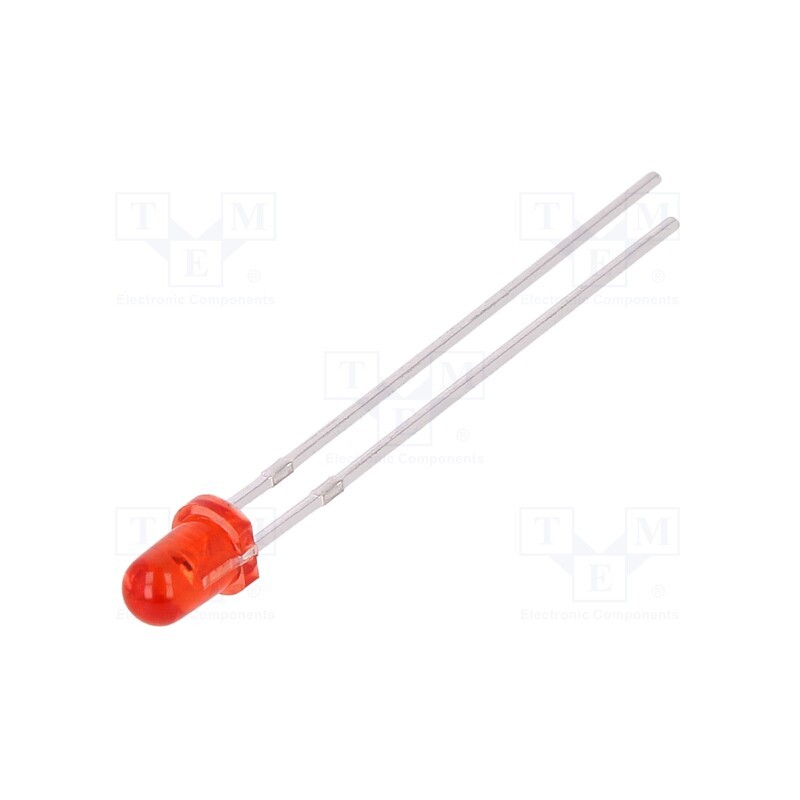 1 pcs x FORYARD - FYL-3014SRT1A - LED, 3mm, red, 200mcd, 30°, Front: convex, 1.7÷2.5V, No.of term: 2