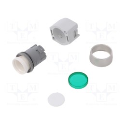 1 pcs x EAO - 704.012.5 - Switch: push-button, 22mm, Stabl.pos: 1, green, none, IP65, flat