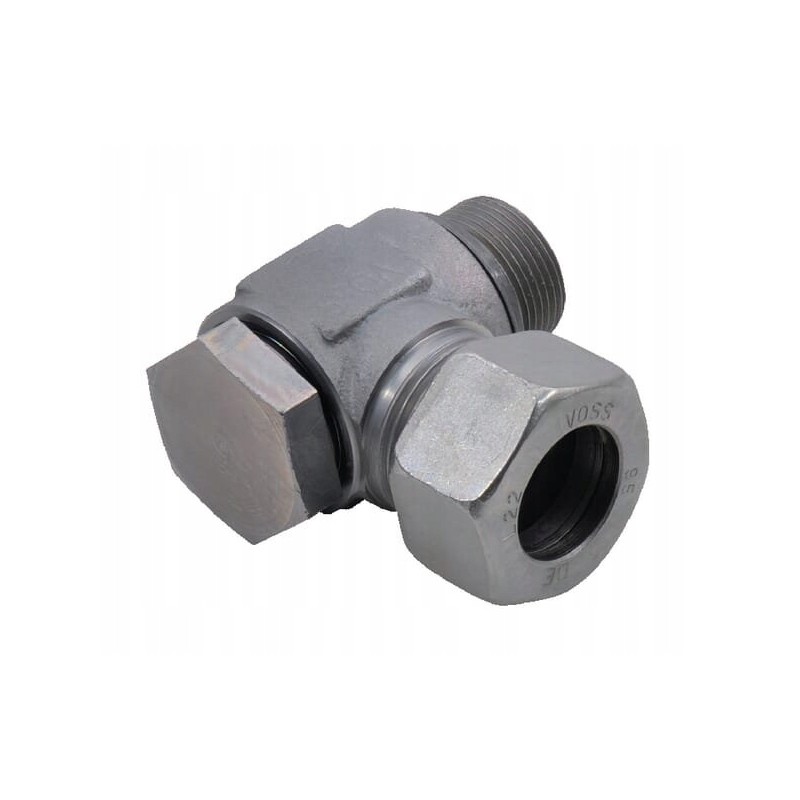 Angled threaded swivel connector 12l m16