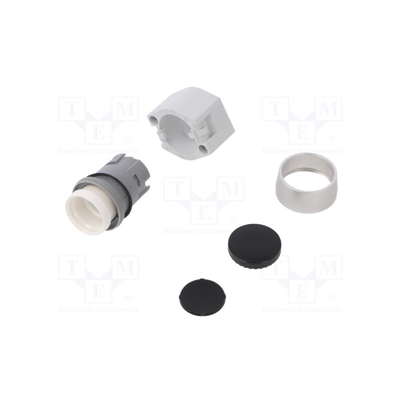 1 pcs x EAO - 704.012.0 - Switch: push-button, 22mm, Stabl.pos: 1, black, none, IP65, flat