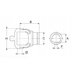 Wide angle joint 80 size 2