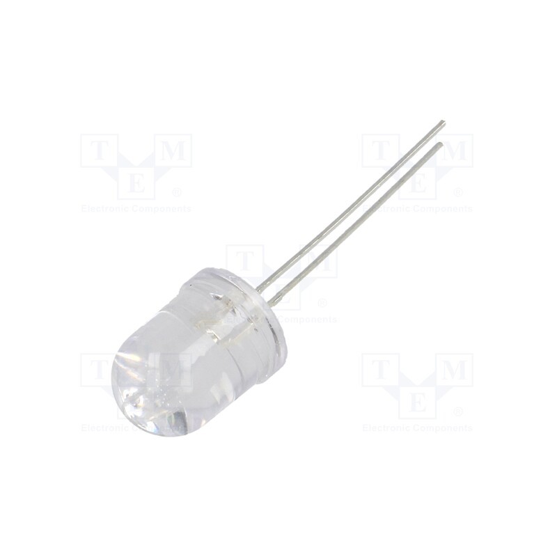 1 pcs x LUCKYLIGHT - LL-1003VC2D-V1-2BD - LED, 10mm, red, 2200÷2900mcd, 30°, Front: convex, 1.6÷2.6V