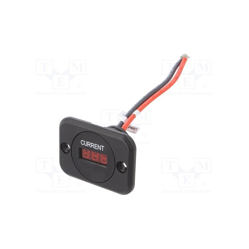 1 pcs x SCI - A25-1BPS-BB3-R - Ammeter, 0÷20A, on panel,screw, LED, Usup: 7÷33VDC, Uin: 7÷33VDC