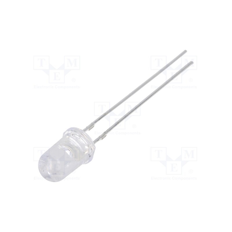 1 pcs x OPTOSUPPLY - OSO5JA5111A - LED, 5mm, orange, 7000÷9000mcd, 15°, Front: convex, 1.8÷2.6V