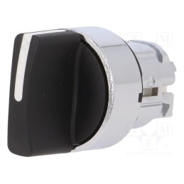 1 pcs x SCHNEIDER ELECTRIC - ZB4BD5TQ - Switch: rotary, 22mm, Stabl.pos: 1, black, none, IP66, prominent