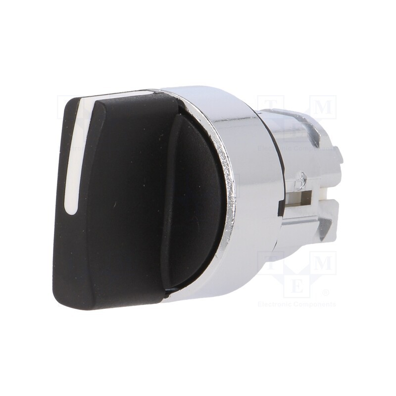 1 pcs x SCHNEIDER ELECTRIC - ZB4BD5TQ - Switch: rotary, 22mm, Stabl.pos: 1, black, none, IP66, prominent