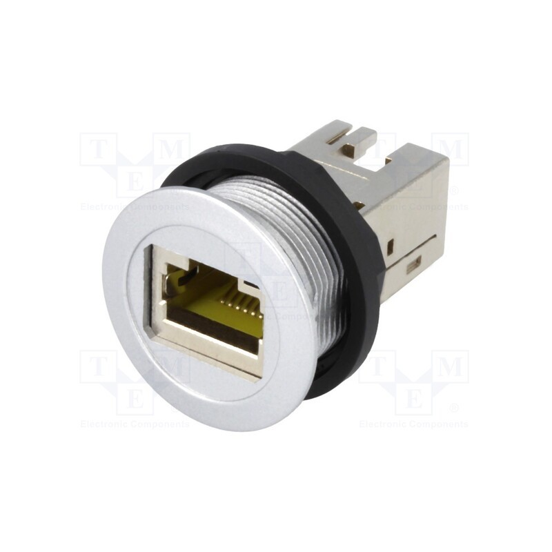 1 pcs x HARTING - 9454521560 - RJ45 socket, 22mm, har-port, -25÷70°C, Ø22.3mm, IP20, silver